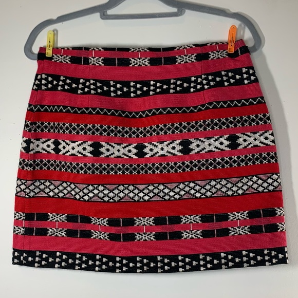 Zara Woman High Waisted Tapestry Boho Mini Skirt - Picture 2 of 5